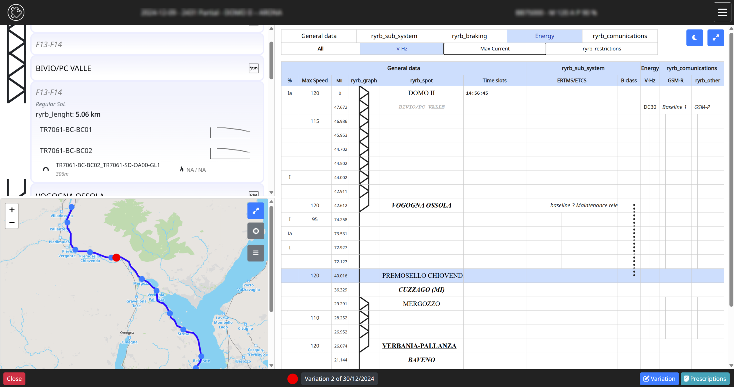 Route Book | Fascicolo Percorso Treno